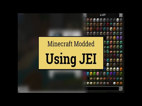 Minecraft modded: Using JEI