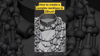 How to create a complex necklace in ZBrush