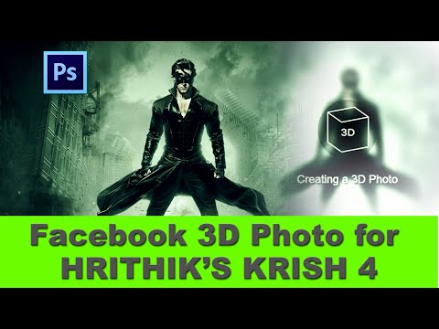 3D Poster Designing in Photoshop | Hrithik Roshan Krrish 4 | Facebook 3d photo in Photoshop  Krish 4