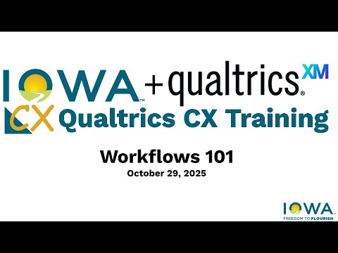 Qualtrics CX Workflows 101