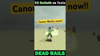 Goliath (Shoots Canon) VS Nikola tesla - Dead Rails Update #roblox