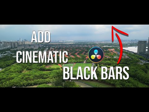 Add Cinematic Black Bars Tutorial with DaVinci Resolve in Telugu