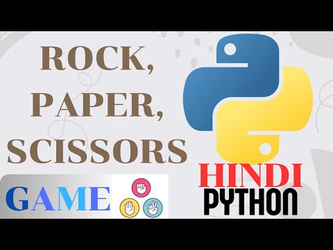 Rock, Paper and Scissors game PYTHON vs/code #codewithharsh #25 #codewithharry #hindi
