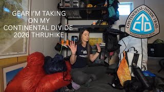Continental Divide Trail Thru Hike 2026 Gear List
