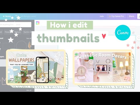 ⛅how to make aesthetic thumbnails using canva + TIPS! | beginner friendly tutorial 🧸🌸