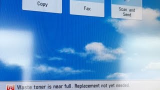 How to clean waste container of Canon Photocopy Machines and Fix error code : Waste Toner is full