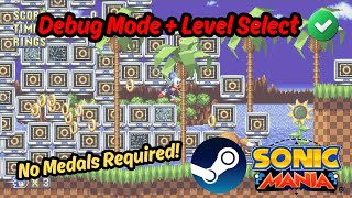How to ENTER Debug Mode & Level Select in Sonic Mania PC (Steam)