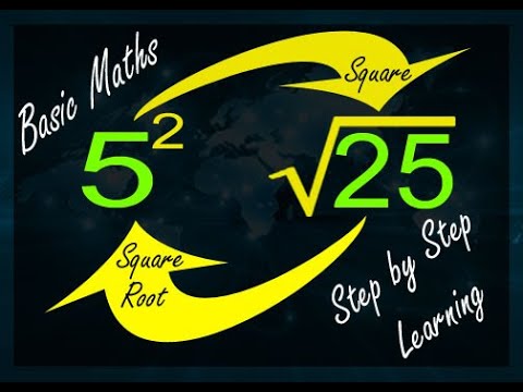 Basic Math Tutorial for Beginner | Square & Square Root | Step by Step Learning