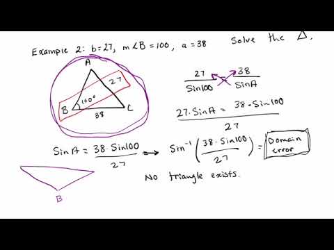 How to use the Law of Sines with the Ambiguous Case