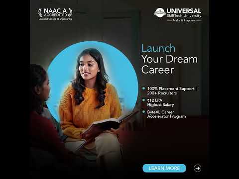 Enroll in B.Tech. that gets you hired | Universal SkillTech University