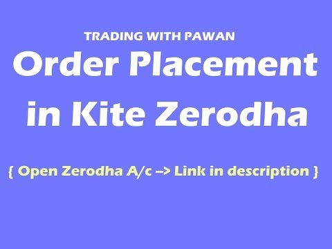 Order Placement in Kite Zerodha