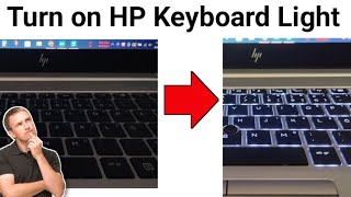 How to Enable Keyboard light on HP laptop Windows 10