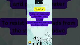 Function of a Diaphragm Wall | Civil Interview Quiz -61 #shorts #ytshorts