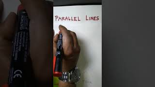 What is a PARALLEL LINE ..... Know it clearly....