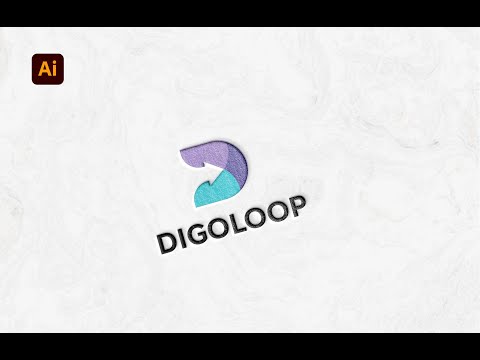 Logo Design illustrator Tutorial For Beginners   Letter D   Simple Logo