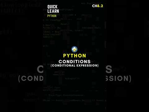 Python Conditional Expression or Ternary Operator in 1 minute #python #shorts