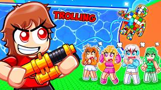 Using New HARPOON Gun To Troll My Friends In Escape Tsunami For Brainrots...