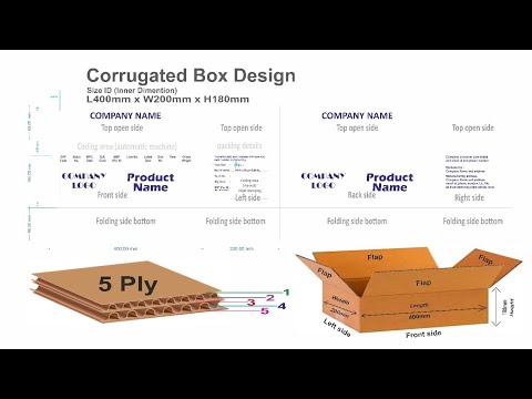 Corrugated Box Design | Line Tips Graphic Corel Draw Tutorials