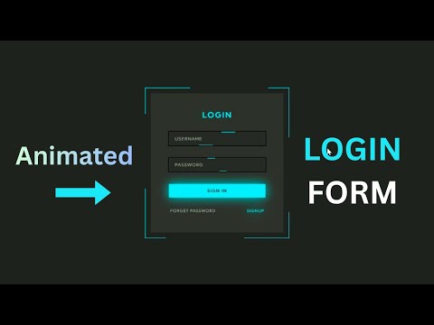 Animated Login Form using Html and CSS | Login Form - Easy Html and CSS Tutorial.....