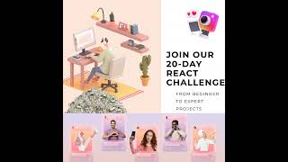 20 day challenge for beginner to expert React project #coding  #bitcoin #smartcontracts #smartcon