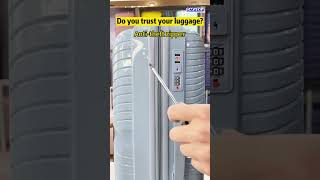 Secure Your Belongings with an Explosion-Proof Zipper Luggage#luggage ##violenttest #PPtrolleycase