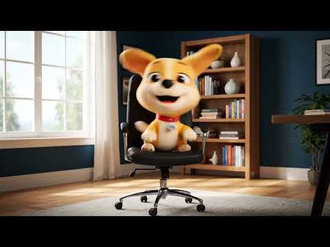 dog on chair