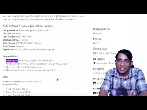 Night में काम , दिन में आराम | 2025 Best Work From Home Jobs|Jobs at Home|  @creategrowearn ​