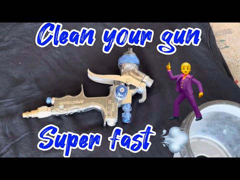 Disassemble your spray gun QUICK and setup for next use.. ASMR