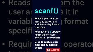 Learn C Input & Output in 60 Seconds | printf & scanf Tutorial