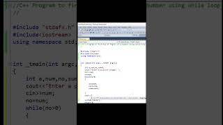 Display Sum of digits of a Number|Using While Loop|C++ Program #cpptutorial #coding #education