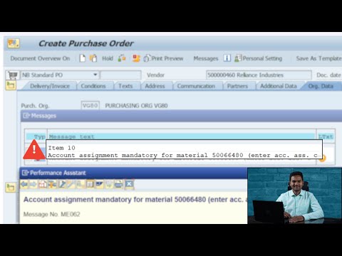 How to Fix Account Assignment Mandatory Error For material | Fix SAP Error ME045 | SAP MM  Tutorial