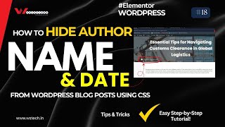 How to Hide Author Name & Date from WordPress Blog Posts Using CSS| Step-by-Tutorial