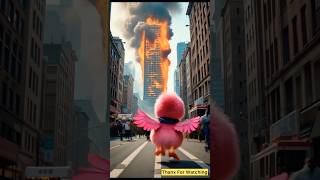 Chick Saves Baby from Fire 🐥❤️ #animation #chick #animals #shorts