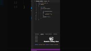 Star pattern box program in C #programmer #clanguage