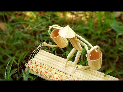 Perfect Skill || Bamboo Stick Craft Ideas || Watering man