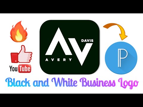 How Can We Make Black and White Business Logo in Pixellab By Learn New With Ayesha