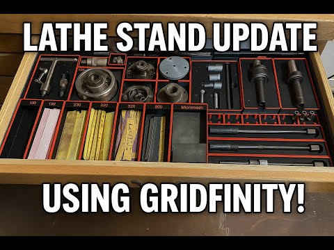 Building The Coolest Lathe Stand Drawers Ever - with Gridfinity!