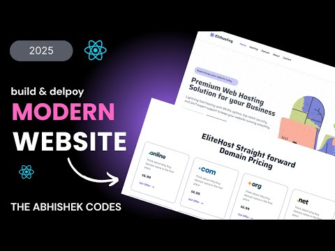 How To Build Modern Responsive Website Using React JS & Tailwind CSS | Frontend Project | In Hindi