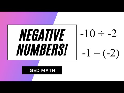 GED Math – Master NEGATIVE numbers!