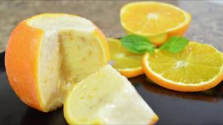 Orange Kulfi in Orange Shells | Delicious Orange flavor ice cream