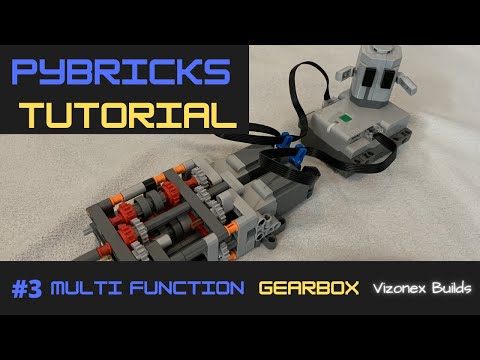 Pybricks Tutorial #3 Control+ Multi functional gearbox tutorial