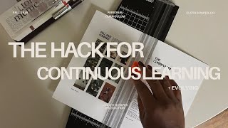 Design Your Own Personal Curriculum: The Simple Framework for Continuous Learning | Cloth & Paper