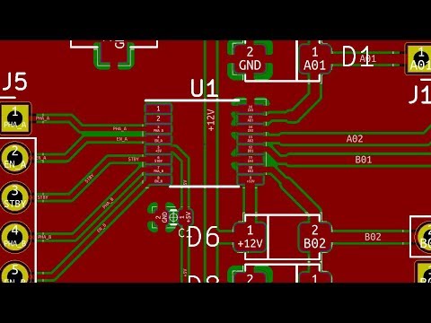 H-Bridge Arduino PCB Circuit Design - KiCad 5 - Part 2/2