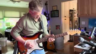 Jamming through major and minor changes,, with a Strat