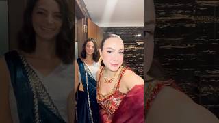 Her $10,000 Indian dress reveal 😂 ￼￼