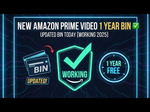 NEW AMAZON PRIME VIDEO 1 YEAR BIN ✅ UPDATED BIN TODAY [WORKING 2025]
