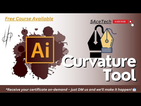 Discover the Power of Curvature Tool - Adobe Illustrator - free graphic designing course- @5AceTech