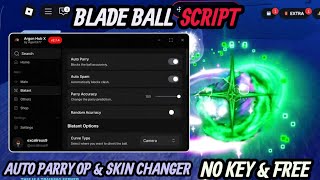 BLADE BALL Script *NO KEY* - AUTO PARRY VERY OP + AUTO SPAM | SKIN CHANGER | SEMI IMMORTAL