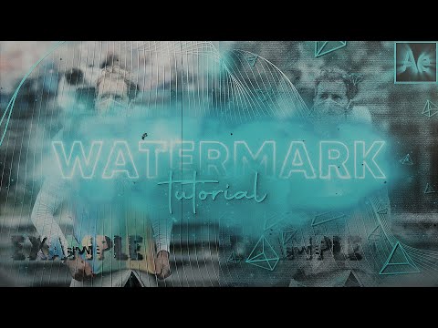 watermark tutorial | after effects