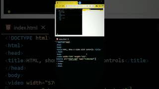 Video Add in html #codingin17 #html #shorts
